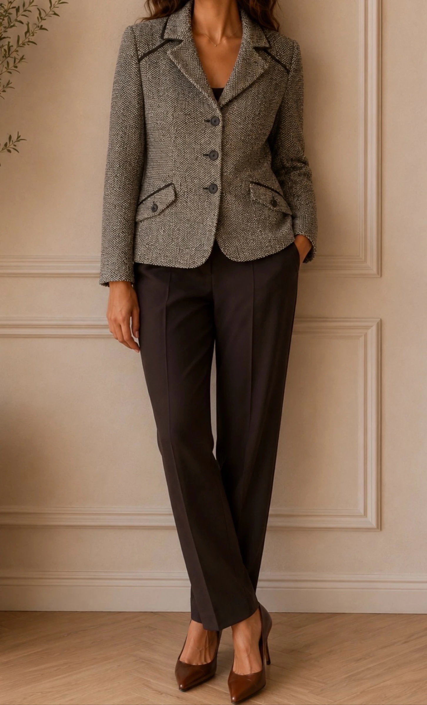 Traje 2 piezas • Chaqueta y Pantalón • Gloria Estellès • T.50 • Old Money